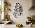 Valentine LOVE Metal Wall Art – Romantic Home Decor Gift