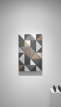 Soft Aluminum Geometric Panel