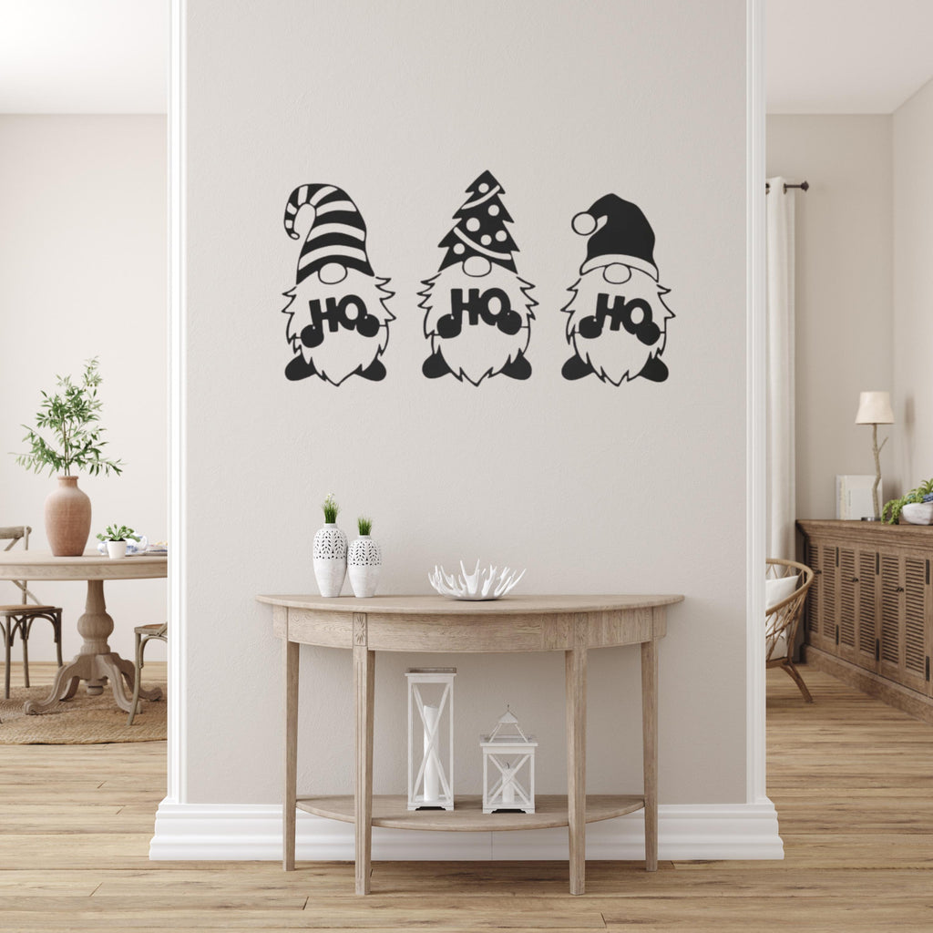 Gnome Christmas Metal Wall Art | Holiday Home Decor