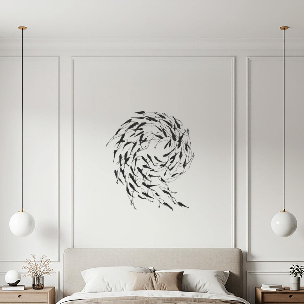 Coastal Metal Fish Wall Art, Modern Ocean Sculpture