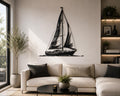 Sailboat Metal Wall Art | Coastal Nautical Steel Wall Decor