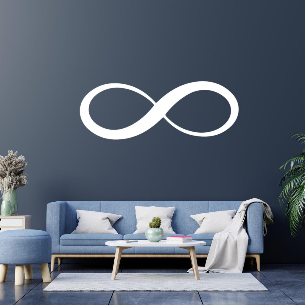 Valentine Minimal Infinity Metal Wall Art – Modern Couple Decor