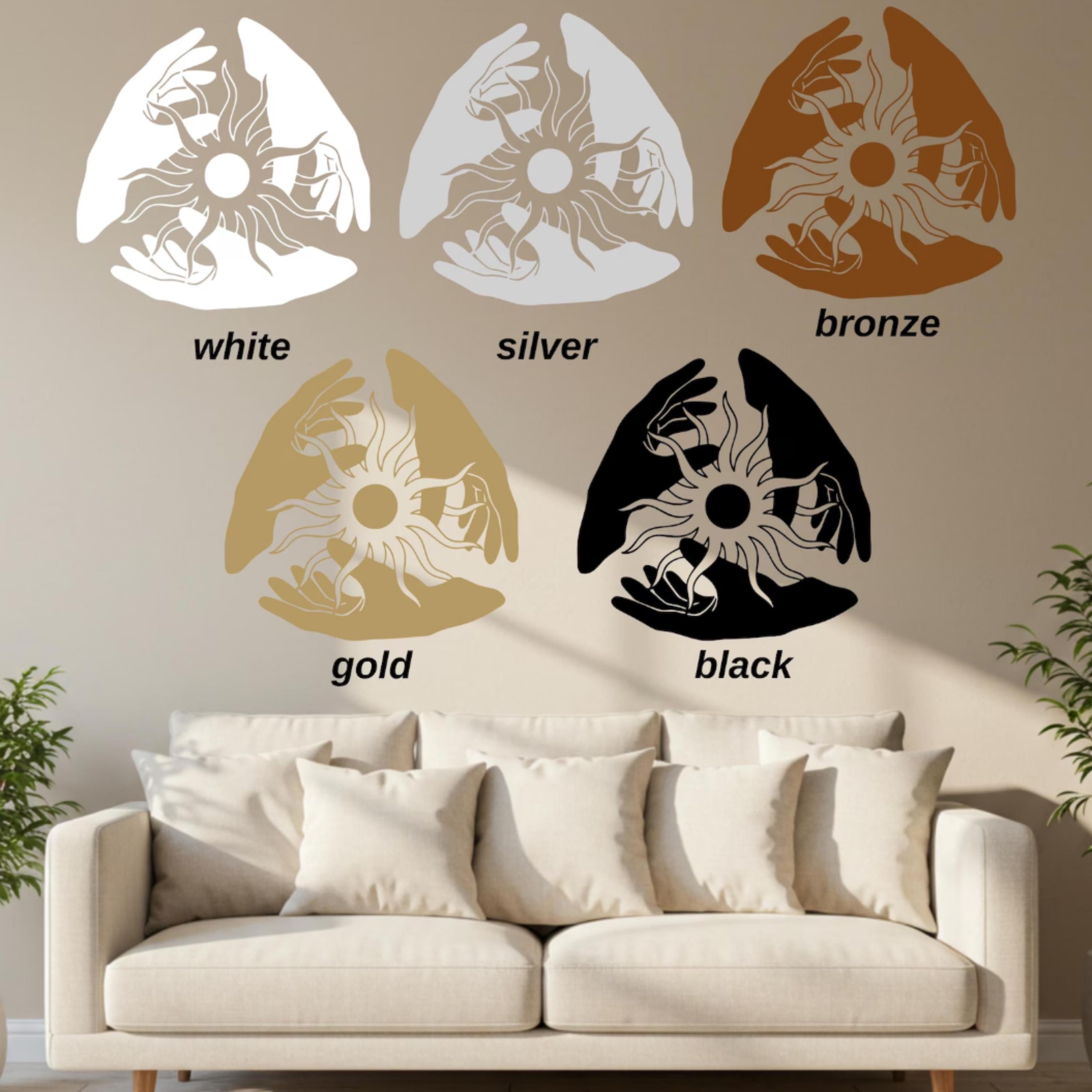 3 Leaf Metal Wall Art Set, Modern Botanical Decor