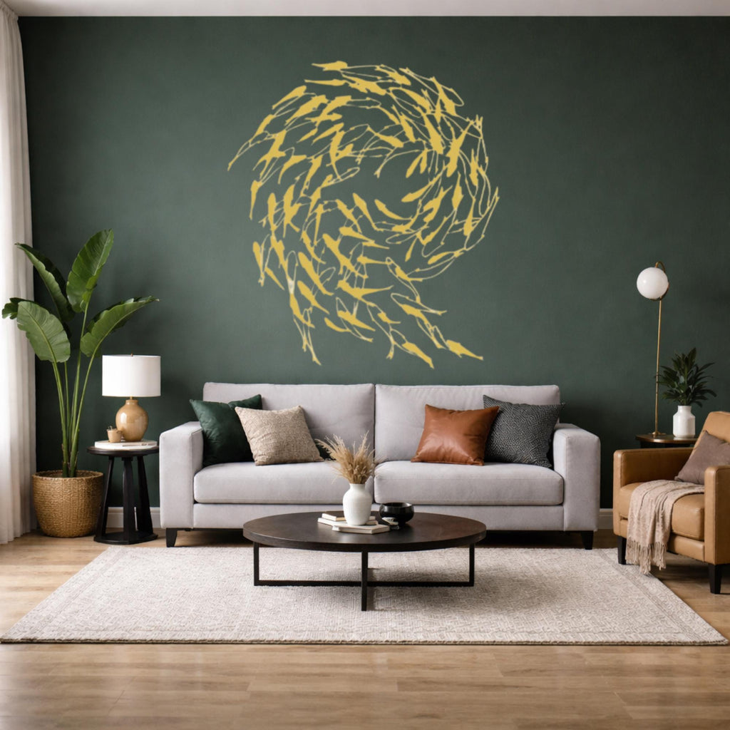 Coastal Metal Fish Wall Art, Modern Ocean Sculpture