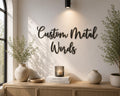Custom Script Metal Word Art – Personalized Name Sign