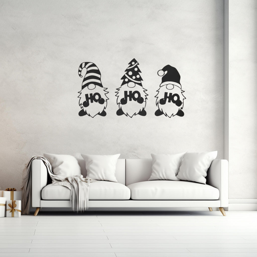 Gnome Christmas Metal Wall Art | Holiday Home Decor