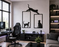 Cat Metal Wall Art, Modern Animal Wall Decor