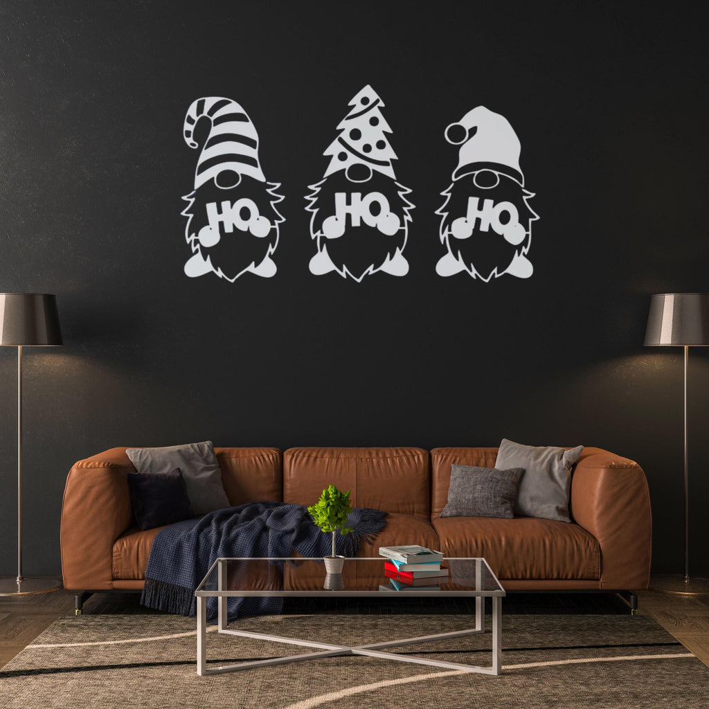 Gnome Christmas Metal Wall Art | Holiday Home Decor