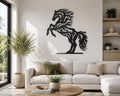 Wild Horse Metal Wall Art, Abstract Sculpture