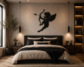 Cupid Silhouette Metal Wall Art – Romantic Bedroom Decor