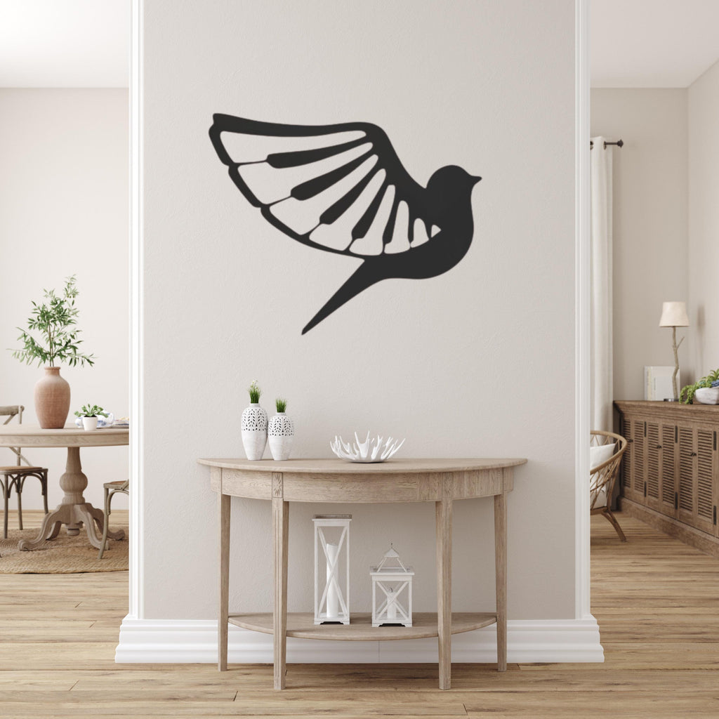 Checkered Wall Mirror with Sword, Modern Character Art, Graphic Decor
