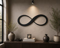 Valentine Minimal Infinity Metal Wall Art – Modern Couple Decor