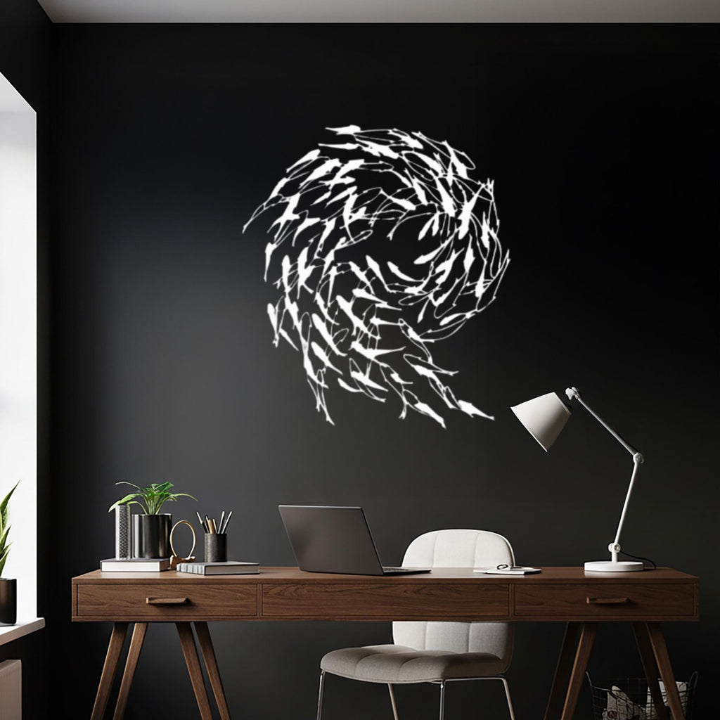 Coastal Metal Fish Wall Art, Modern Ocean Sculpture