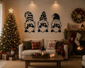 Gnome Christmas Metal Wall Art | Holiday Home Decor